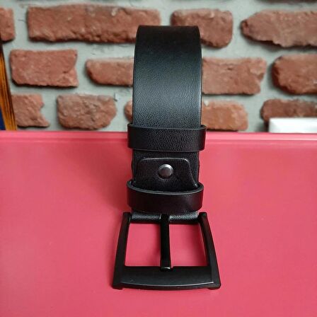 Erkek Spor Kemer 4,5 Cm. Düz Siyah 135 Cm. Gvn-0058
