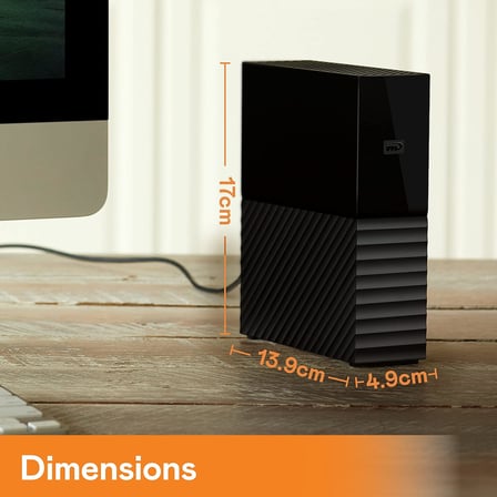 WDBBGB0160HBK-EESN Masaüstü Bilgisayar Hard Disk, Siyah, 16 TB