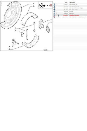 Boxer Jumper Ducato3 El Fren Balatası Bosch (0986487726-4241N5-Brs8744K-Frow2701103-Gs8744-Mga54113)