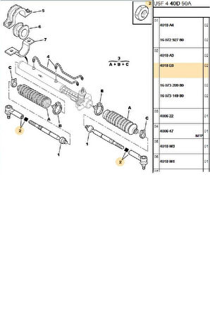 Boxer Jumper Ducato1 2 Rot Başı Kalın Tip R L (91Pu04495-4018E0-773622780-04495)