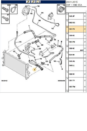 Boxer Jumper3 Radyatör Alt Hortum Rapro (15476-Mh51409-1351Pk)