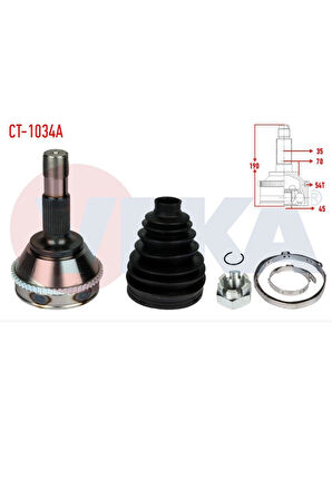 Boxer Jumper Ducato1 2 Aks Kafası 18 Q (Ct1034A-3272Cn-51872272-Mga70153)