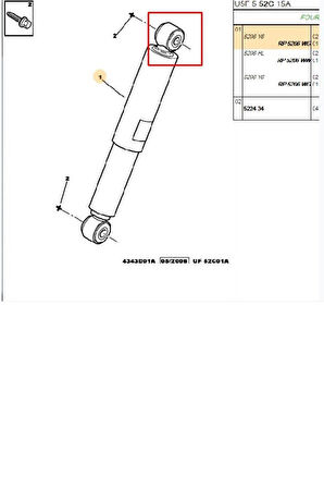 Boxer Jumper Ducato 3 Arka Amortisör Burcu (59757-1317401080)