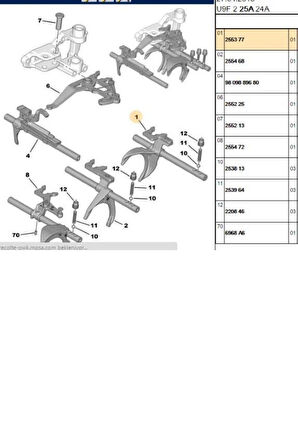 Boxer 3 Jumper 3 Vites Ayırıcı Çatalı 1/2 (255377)