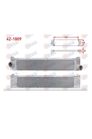 Boxer Jumper Ducato3 İntercoooler Radyatörü Euro4(Kalın Demir Ayak) (421809-Peg0534-0384K1-1614156880-Mga 80790)