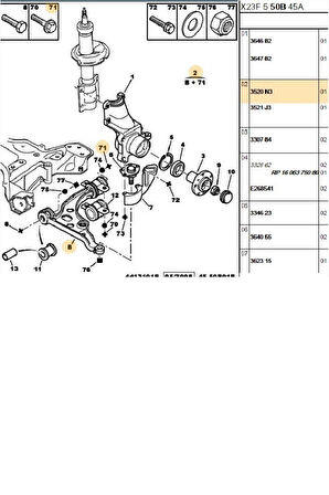 Boxer Jumper Ducato1 2 Sol Salıncak (97Pu01372-3520L0-1308600080-Ayd 01372)