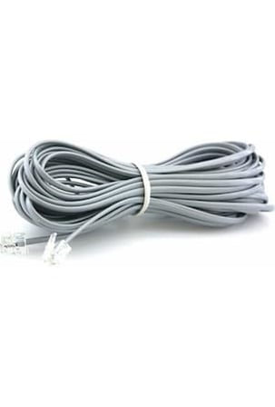 PrimeX PX-KKT150 2CX0.10mmx7 15 Metre ADSL RJ11 Telefon Kablosu Gri, ADSL, VDSL 2 Canlı Kablo