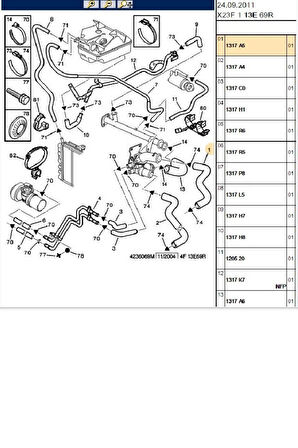 Boxer Jumper1 2 Radyatör Üst Hortum 2 8 Rapro (15124-1317A5-1302461080-14801)