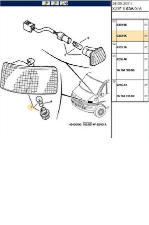Boxer Jumper Ducato1 Ön Sinyal Sağ Mars (520345-630143-1303854080)