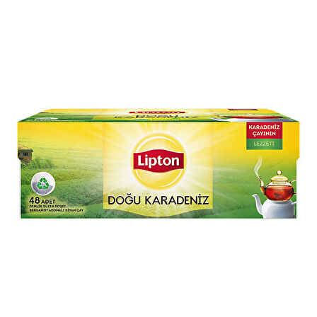Lipton Doğu Karadeniz Demlik Poşet Çay 48'li 153 G x 3 Adet