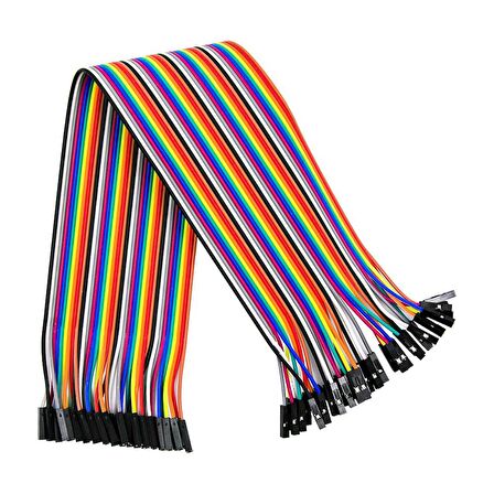 40 Pin Dişi - Dişi Dupont Kablo - 30cm