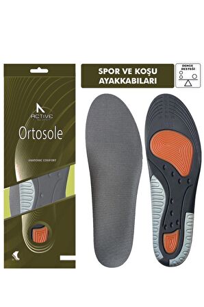 OS203 | Ark ve Jel Destekli Spor Tabanlığı, Çift Taraflı Kemer, Performans Ortopedik İç Tabanık