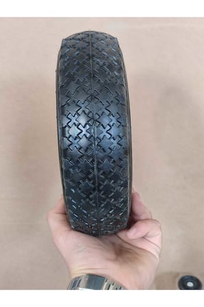 260x85 Mm Çelik Jant Tekerlek Siboplu Bilyeli Rulmanlı Havalı Dublex El Arabası Yük Taşıma Tekeri