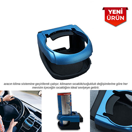 Çok Amaçlı Araç İçi Bardaklık ve Küllük Tutucu 