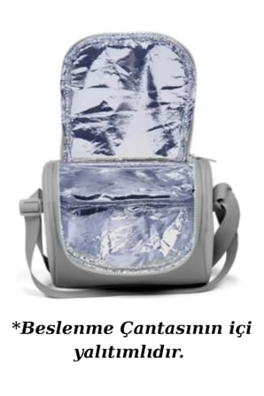 4’lü Saten Kumaş Su Geçirmez, İlkokul Çantası Seti Beslenme Çantası Kalemlik ve Aksesuar Çantalı