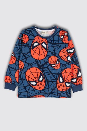 Süper Kahraman Örümcek Adam Desenli %100 Pamuk Erkek Çocuk Pijama Takımı