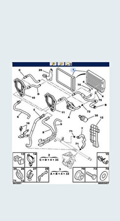 Boxer Jumper Ducato3 Kalorifer Peteği (2081811Ab-6448R0-77364073)