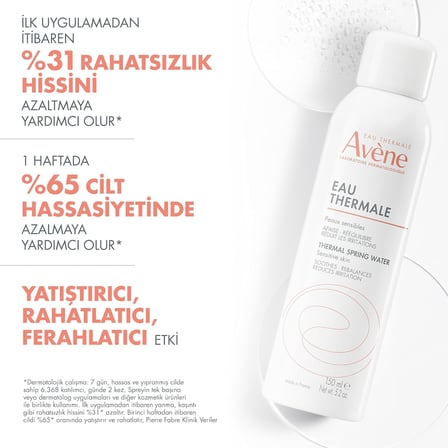Yatıştırıcı, Rahatlatıcı ve Ferahlatıcı Termal Su 150 ml