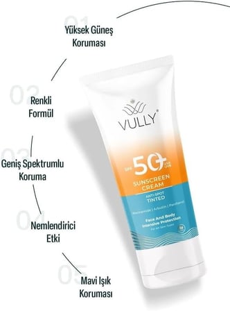 Leke Karşıtı Cilt Tonu Eşitleyici Renkli Kapatıcı Etkili Yüksek Koruyucu Spf+50 Güneş Kremi 50 ml