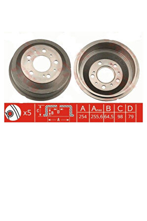 Boxer Jumper Ducato 1 2 3 Arka Disk 14 Q  (33149-424738)