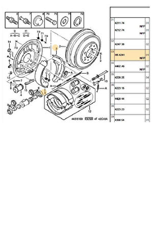 Boxer Jumper Ducato 1 Arka Balata Kampanalı Brs (Brs8546Pg-4241H5-77362428-658546-Gs8546)