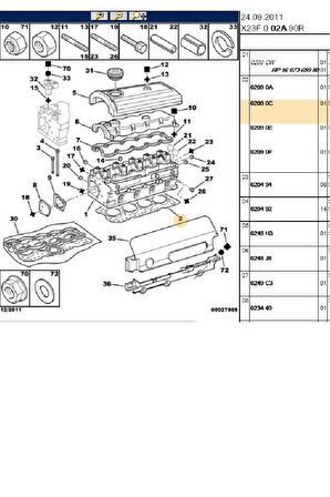 Boxer Jumper Ducato 1-2 Silindir Kapak Contası 1,30Mm (Bx401-02090C-99432353-613395000)