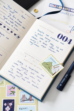 Gezi &amp; Seyahat Günlüğü - Trip &amp; Travel Journal Mavi