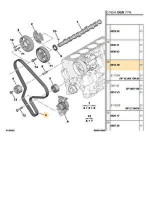 Boxer Jumper Ducato 1 Triger Kayışı 147 Diş Orj (P0816C1)