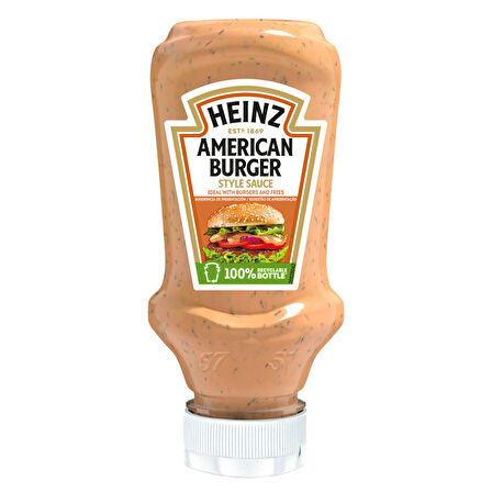 Heinz American Burger Sos 230 gr + Truffle Mayonez 220 gr 2 li Set