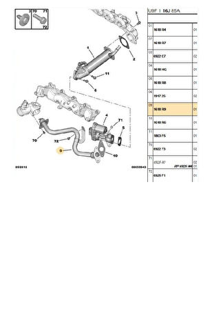 Boxer Jumper 3 Egr Borusu Euro 4 (P1618R9)