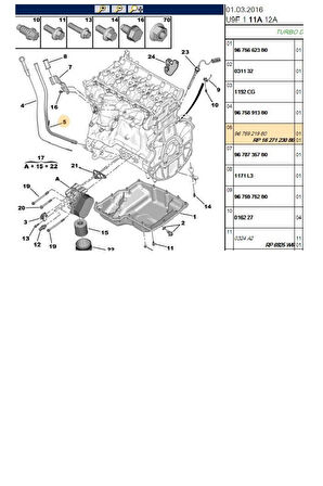 BOXER JUMPER3 YAĞ ÇUBUK BORU ORJ (P1627123080)