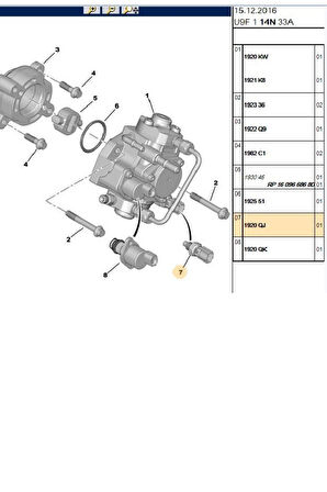 Boxer Jumper 3 Mazot Pompa Isı Müşürü Orj (P1920Qj)