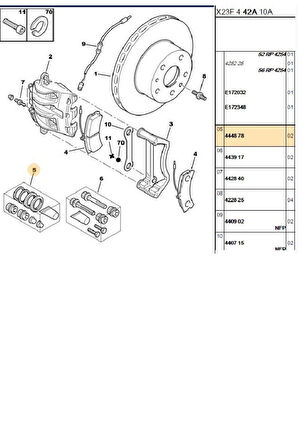 Boxer Jumper Ducato3 Fren Kaliper Tamir Kiti (P444878)