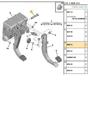 Boxer Jumper Ducato 3 Fren Pedal Pim Orj (P450514)