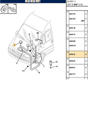 Boxer Jumper Ducato 2 Cam Su Fiskiye Memesi Orj (P6438J0)