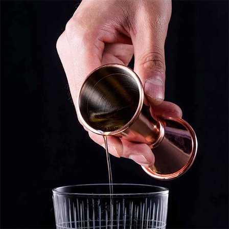 Bakır Rengi Kokteyl Seti, Paslanmaz Çelik, Shaker, Jigger, Karıştırma Kaşığı, Süzgeç ve Muddler (shaker 500 ml)