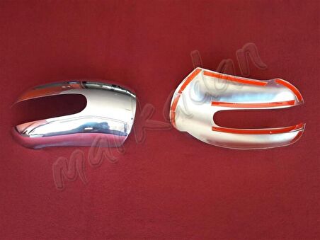 DB Chrome Mercedes ML W164 Krom Ayna Kapağı 2005-2011 2 Parça P.Çelik