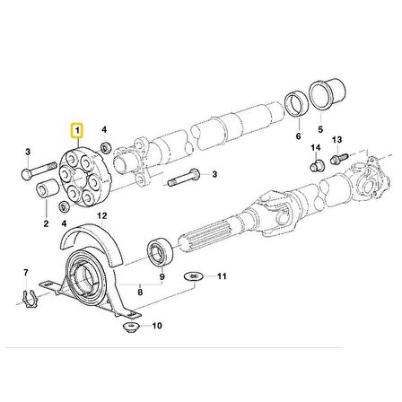 BMW VE MİNİ AYD ŞAFT KÖSELESİ 26111225624