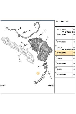 Boxer Jumper3 Turbo Geri Dönüş Kısa Euro5 (P9677523180)