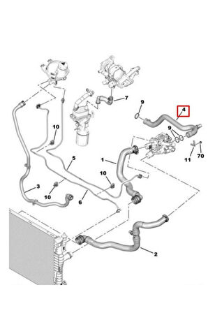 Boxer Jumper3 Termostat Hortumu Demir 2.0 2 2 Orj (P9801444480-1680409480)