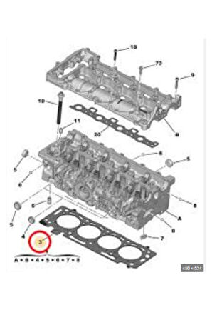BOXER JUMPER 3 SİLİNDİR KAPAK CONTA 1 40 EURO 6 ORJ (P9841812880)