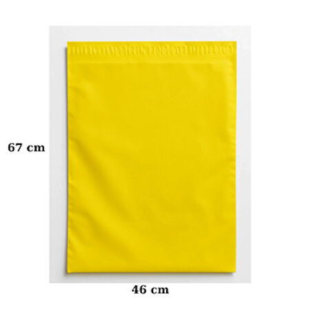 Sarı Kargo Poşeti 47x67+5 cm – Cepsiz Kargo Poşeti-100 adet
