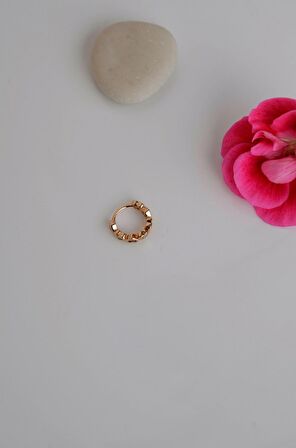 Mini Kalpli Halka Tragus Piercing Helix Kıkırdak