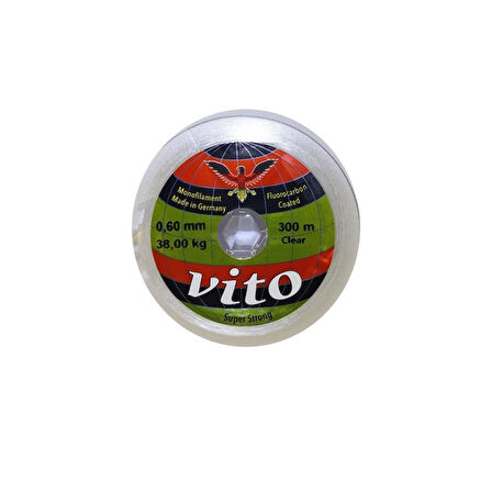 Vito 100 Mt Fluorocarbon Coated  Misina Clear