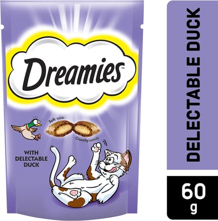 Dreamies Kuru Kedi Ödül Maması, Ördekli, 60 G x 6 Adet (1 Kutu)