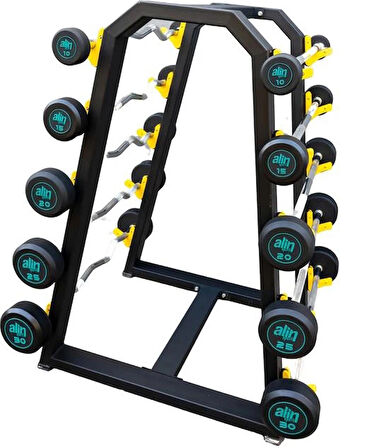 30 kg Z Barbell Ağırlık Antrenmanı İçin Krom Kaplama Metal ve Kauçuk Malzeme