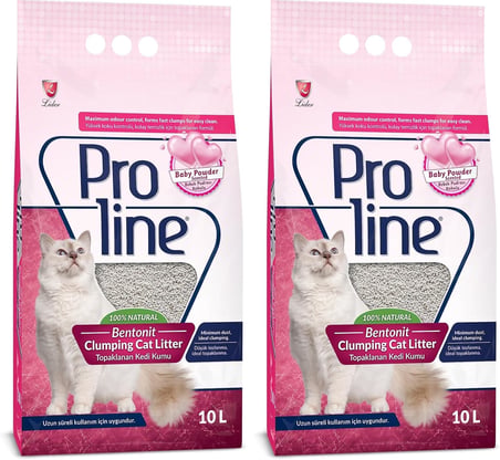 Proline Renkli ve Kokulu Bentonit Kedi Kumu, 10 L