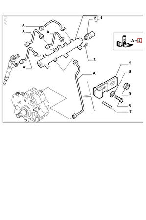  Ducato3 Enjektör Boru Takımı  (Kb1004161005)(Krsk191103)