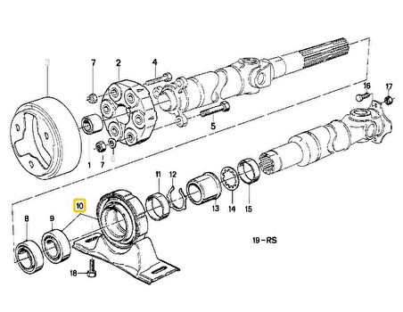 BMW E30 ŞAFT ASKISI 26121225152