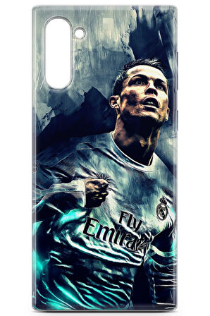 Samsung Galaxy Note 10 uyumlu Futbol 1 Koruyucu Cristiano Ronaldo